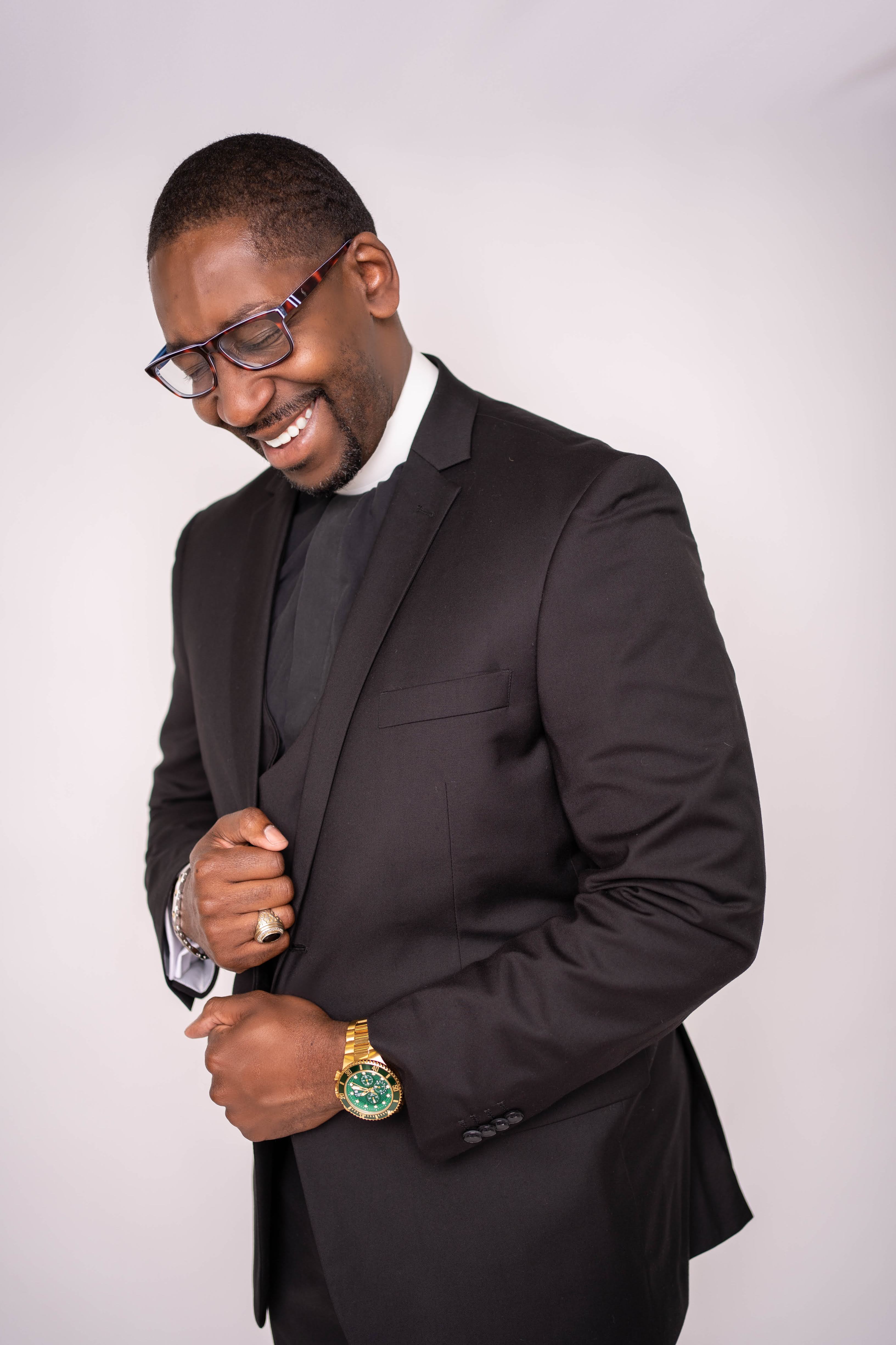 Bishop Joel Robinson Sr., candid portrait