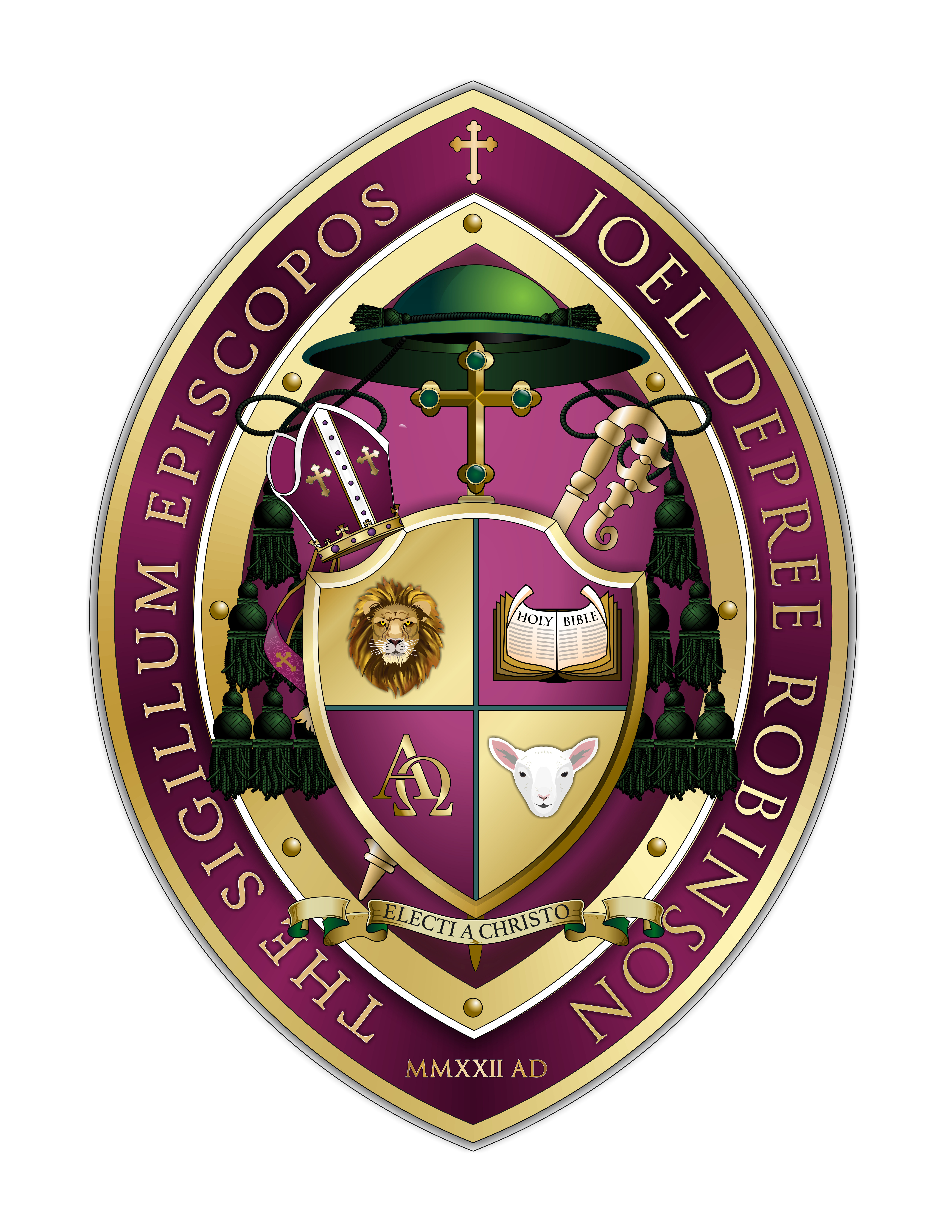 Episcopal seal of Bishop Joel Depree Robinson, Electi a Christo
